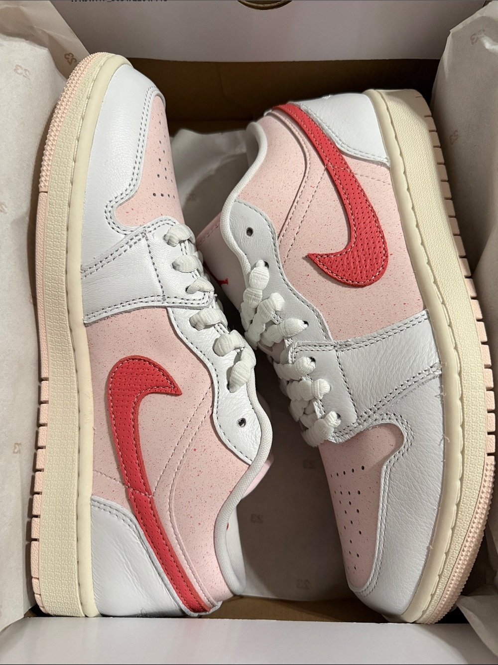 Nike Women’s Air Jordan 1 Low SE (Pink and Coral)